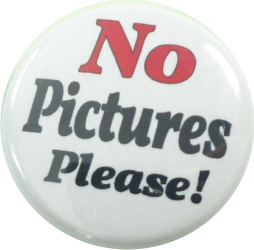 No pictures please Button